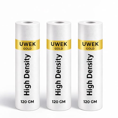 UWEK Gold High Density PP Spun Filter for Water Purifier, Pre Filter Cartridge 10 inch 5 Micron,120 gm Sediment Filter Candle Suitable for RO Water Purifier External Filter Housing (Pack of 3) - Image 1