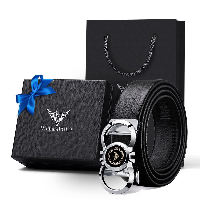 Genuine Leather Belt for Men - Business Style,