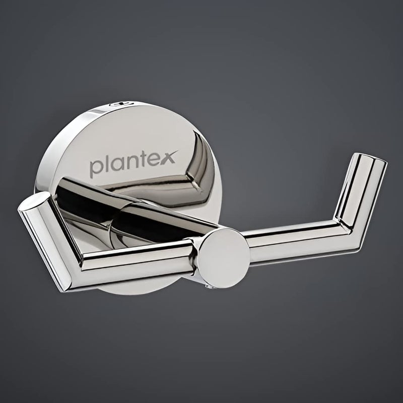 Plantex 304 Grade Stainless Steel Bathroom Hooks for Hanging Towel and Clothes in BathroomWashroom Oreo Chrome - Image 1