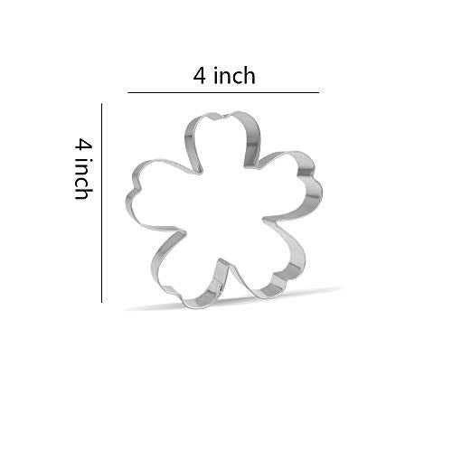 Keewah 4 inch Spring Flower Cookie Cutter - Stainless Steel - Image 2