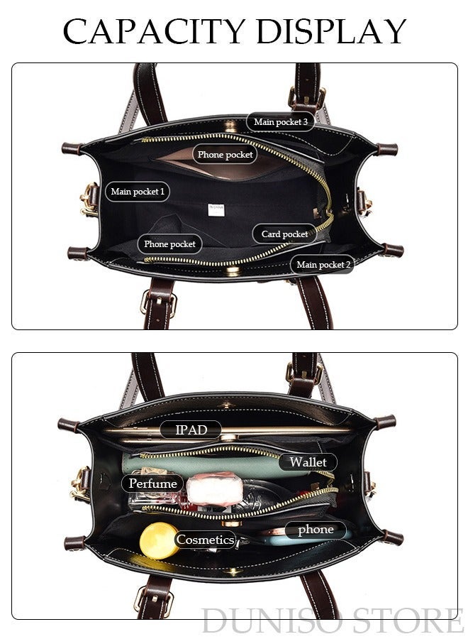 DUNISO Womens Elegant Purses and Handbags Shoulder Bag Ladies Designer Satchel Messenger Tote Bag Crossbody Bag - Image 5