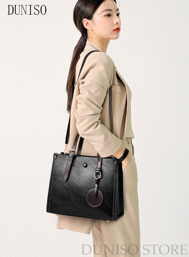 DUNISO Womens Elegant Purses and Handbags Shoulder Bag Ladies Designer Satchel Messenger Tote Bag Crossbody Bag - Image 4