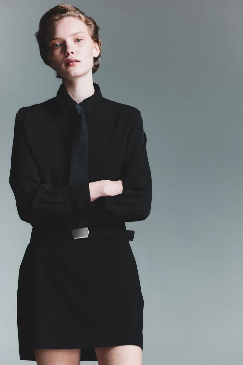 H&M Belted mini skirt