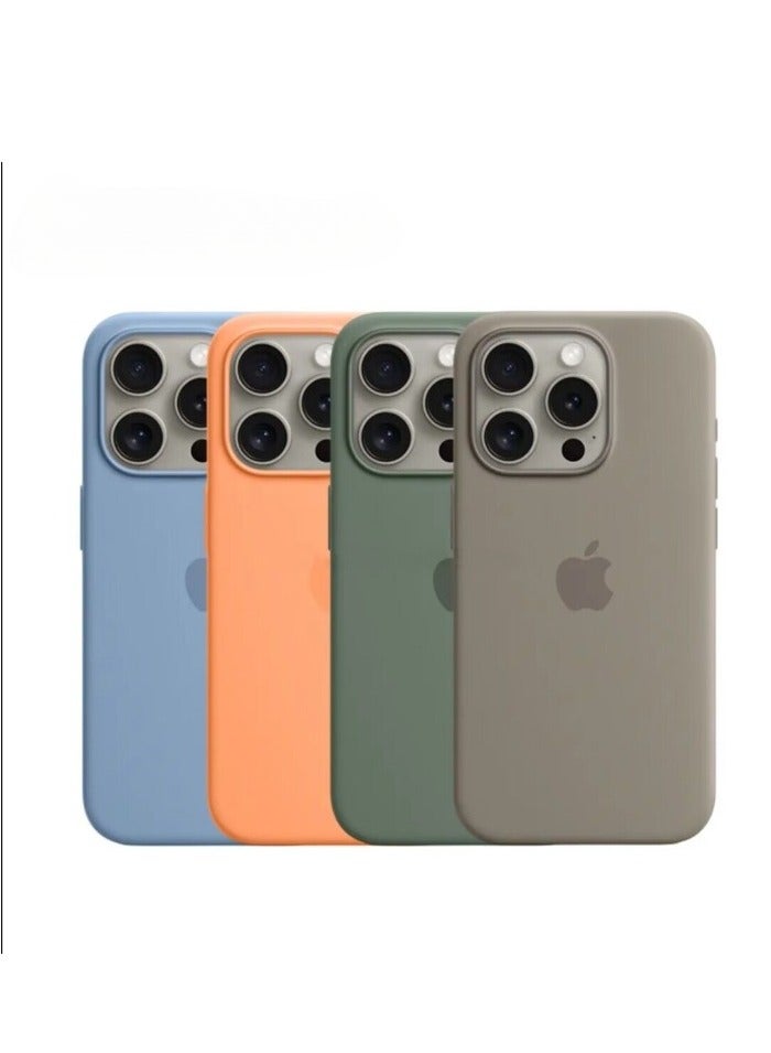 AROAQ Iphone Silicone Magnetic Case, Durable Silicone Case With Magsafe, Comfortable Soft Iphone Protection Case For Iphone 15 Pro Max, 15 Plus, Pro, ( Cypress Color ) - Image 2