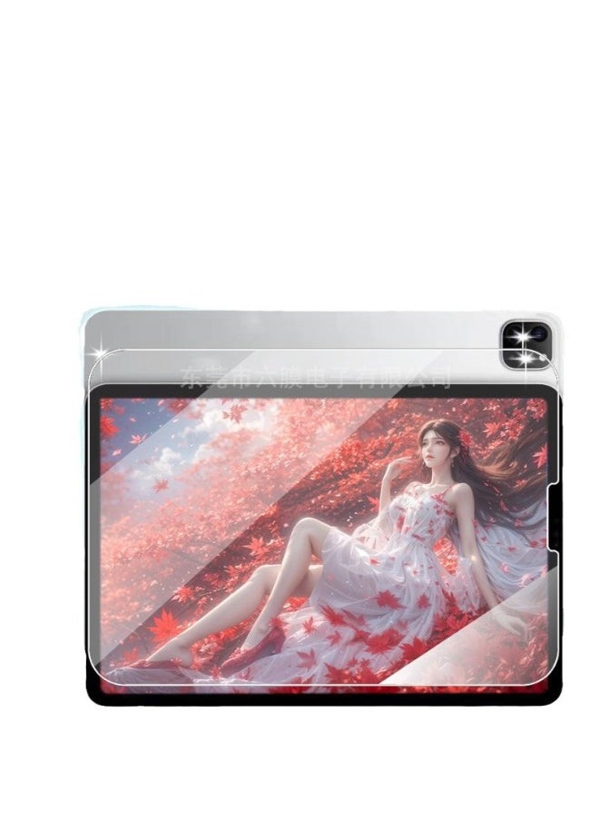 Generic - For Ipadpro11 Inch Tempered Film 10.2 Inch Air Apple 13 Inch Flat 10.9 Protective Film 2025-Color:Hd-arc Edge┄(1 Piece + Tool Kit + Kraft Carton Packaging)-Size:Ipad 5/ 6-9.7inch -2017 2018 Models - Image 1