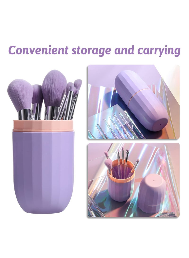 Excefore Makeup Brushes, Premium Synthetic Bristles Makeup Kit, Foundation Blending Face Powder, Blush Concealers, Eye Shadows, Brush Make up, Brushes Set with Gift Box( 10PCS, Crystal Handle) - Image 5