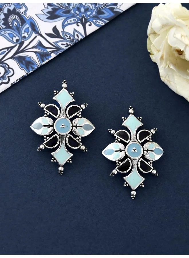 VOYLLA Bagh E Fiza Dreamy Enamel Earrings