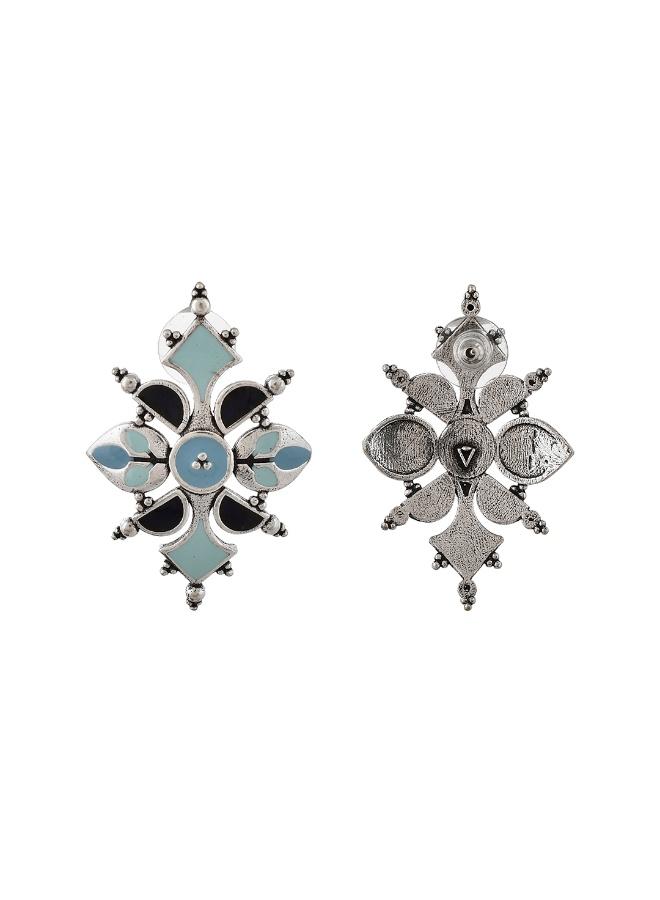 VOYLLA Bagh E Fiza Dreamy Enamel Earrings - Image 4