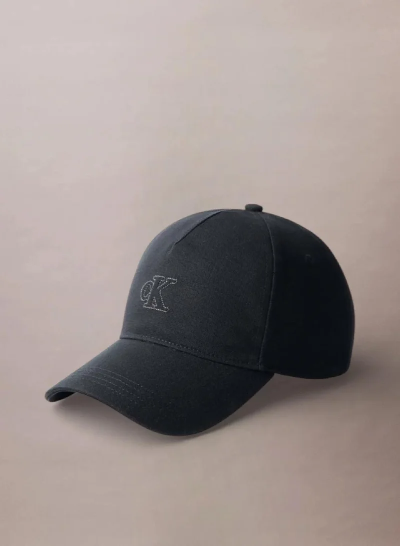 Calvin Klein Cotton Canvas Logo Cap