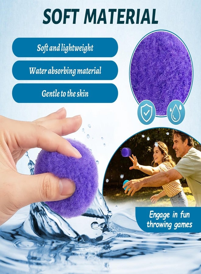 Xeehwb 200 Pcs Reusable Water Balls,Soft Soaker Splash Balls with Mesh Bag,Water Games Toys Ball for Outdoor Water Games Summer Fun,Pool Party,Beach Activities(6 Colors) - Image 3