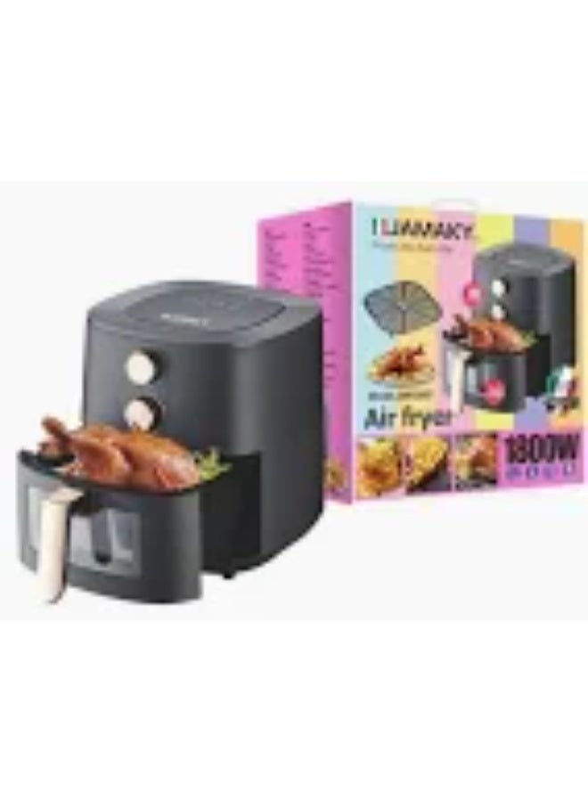 جامايكا مقلاة هوائية جاماكي JMK5007 بقوة 1800 واط وسعة 7 لتر، إيطالية - Image 1