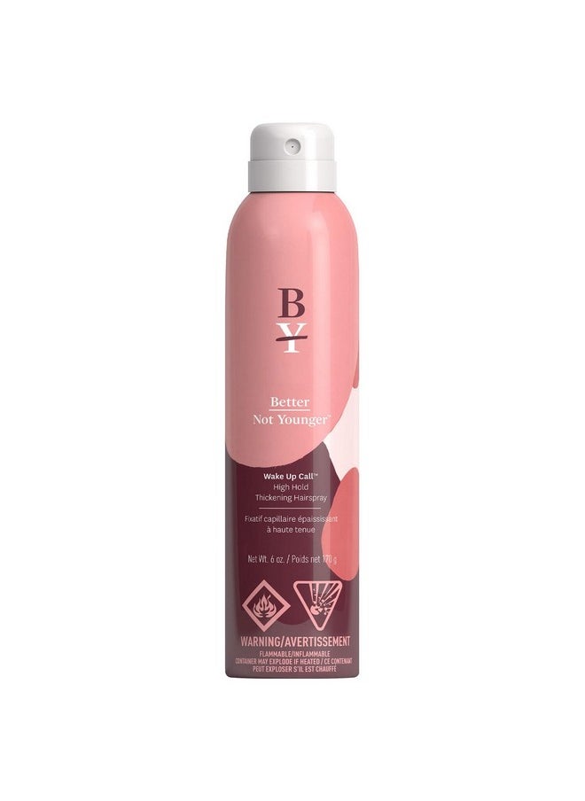 Better Not Younger - Better Not Younger WAKE UP CALL Hair Thickening Spray made with Biotin, Bamboo, Burdock and Hops - Volumizing Hairspray for Women Over 40, 6 oz - Image 1