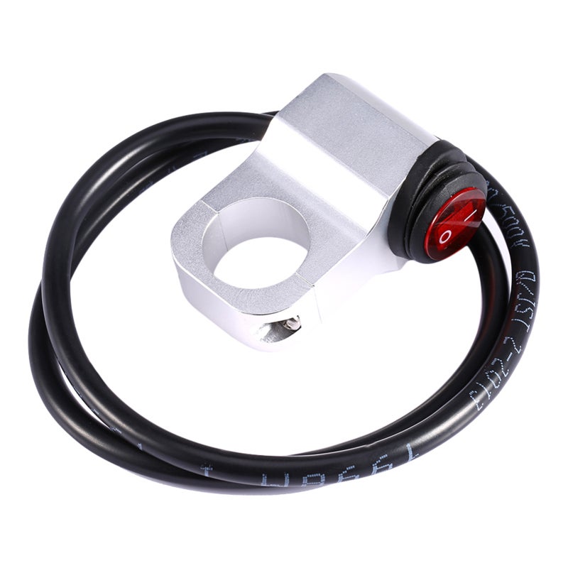 12V Motorcycle Headlight Switch: Aluminum Alloy Shell, Multiple Protection - Waterproof Light Switch for 12V Motorcycles Motorbikes Scooters - Image 1