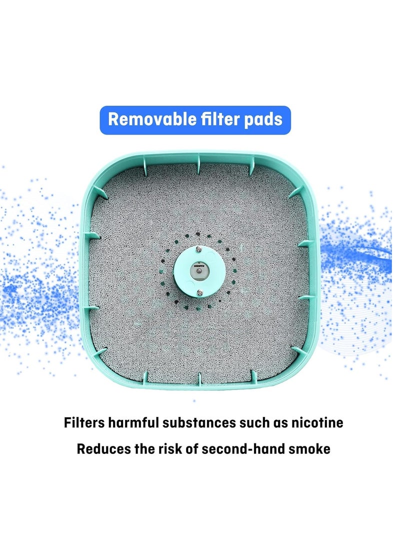 Zikra Smokeless Ashtrays for Car Indoor, 2 in 1 Air Purifier Multifunctional Negative Ion Air Fresher for Home,Office, Outdoor Green - Image 5