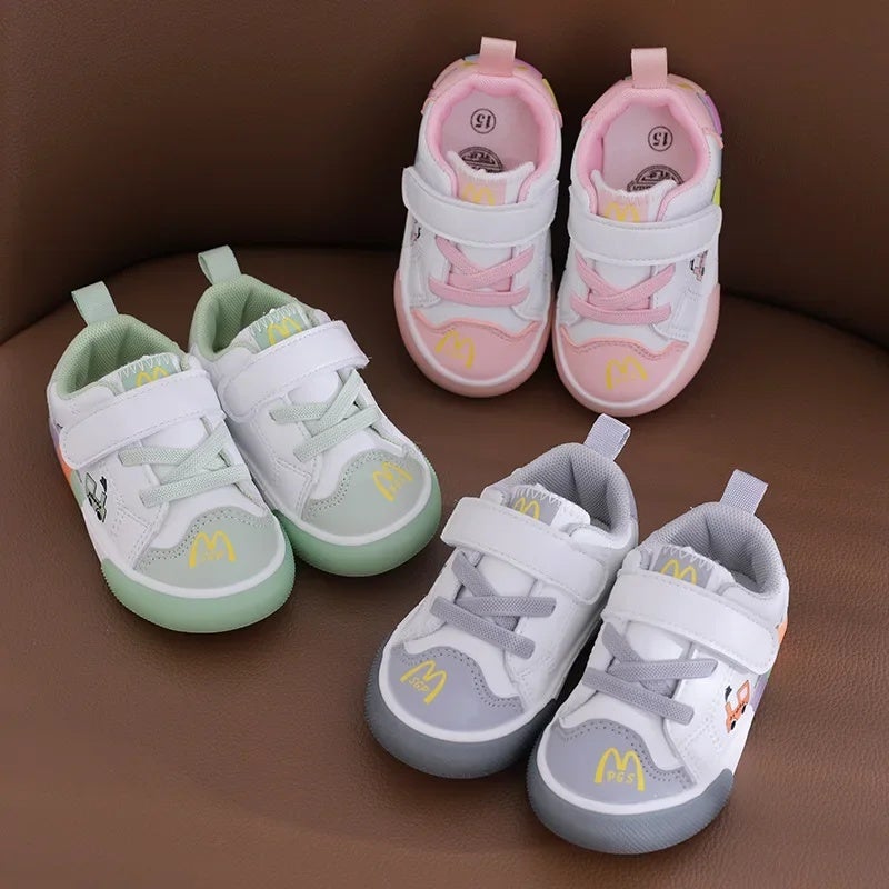 2022 New Children''s Shoes Boys Baby Toddler Shoes Soft Sole Leather Cartoon Velcro Tbottomon Sole Girls'' Shoes Autumn - Image 3