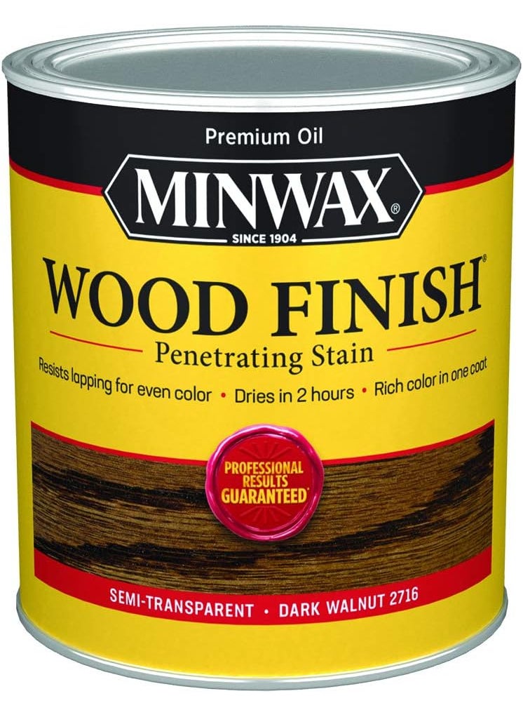 Minwax qt Minwax 70012 Dark Walnut Wood Finish Penetrating OilBased Wood Stain  - Image 1