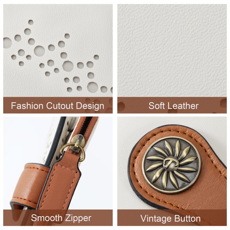 Tipmile Small Wallet for Women Bifold RFID Blocking Card Holder Leather Wallets with Zipper Coin Pocket - Image 5