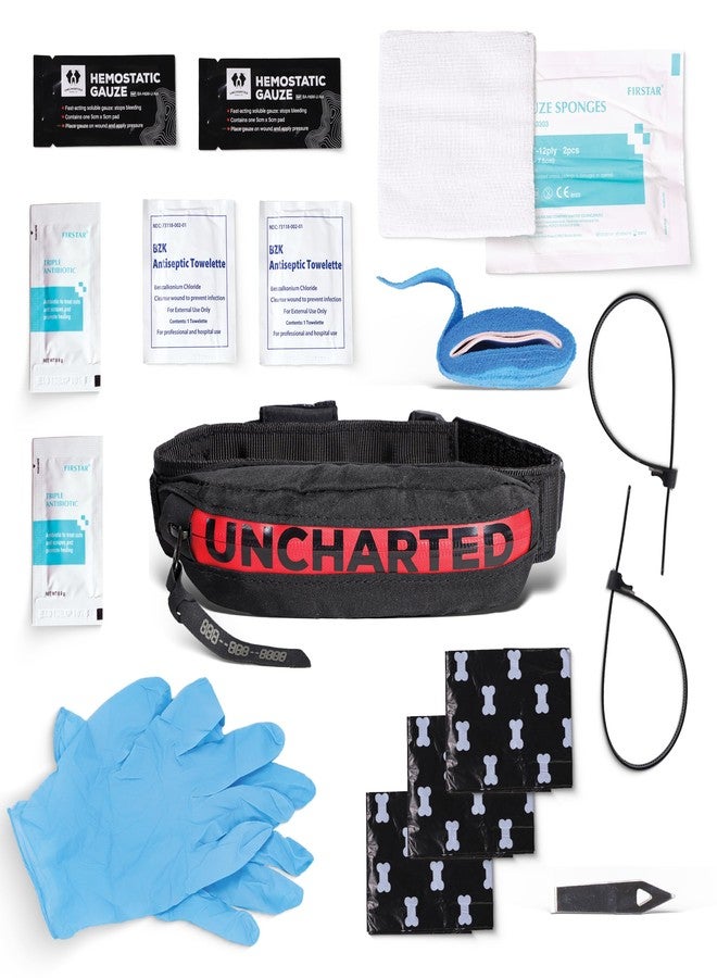 طوق الإسعافات الأولية للكلاب من شركة Uncharted Supply Co. Wolf Pack - مناسب للكلاب المتوسطة والكبيرة - يعالج الجروح والعضات واللسعات (مقاس متوسط/كبير (16.5 بوصة - 20.5 بوصة)) - Image 3