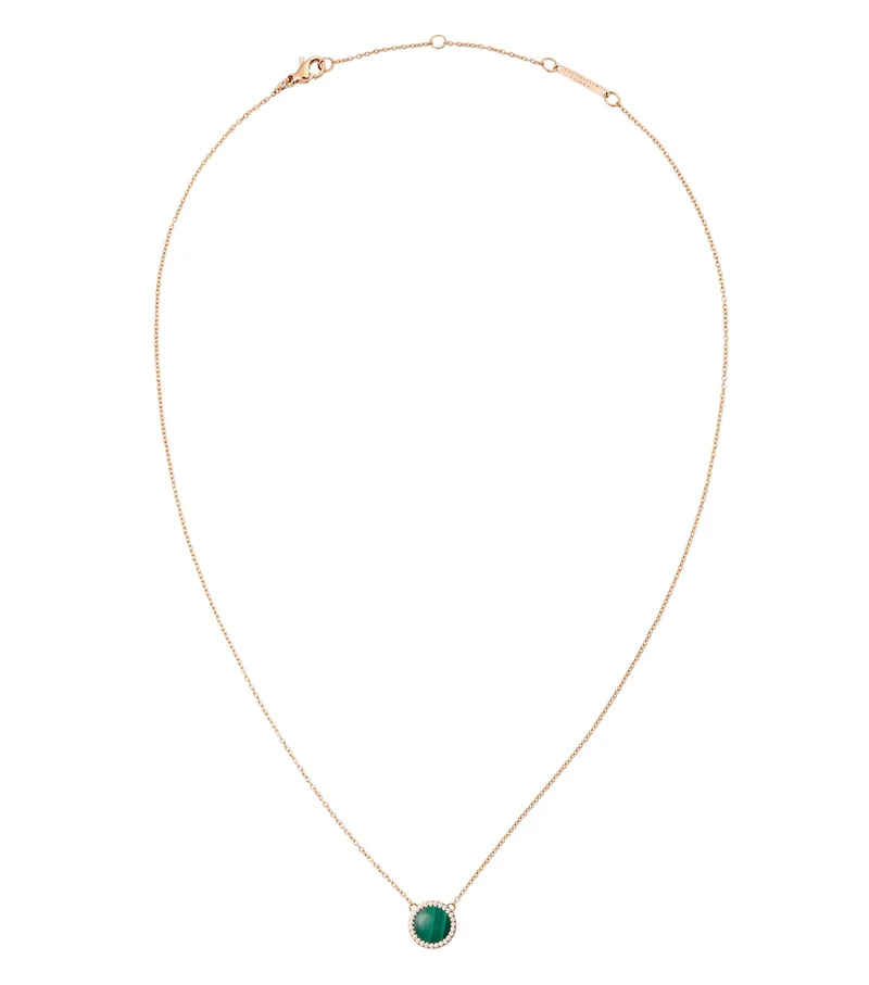 Daniel Wellington Audrey Necklace Malachite Rose Gold
