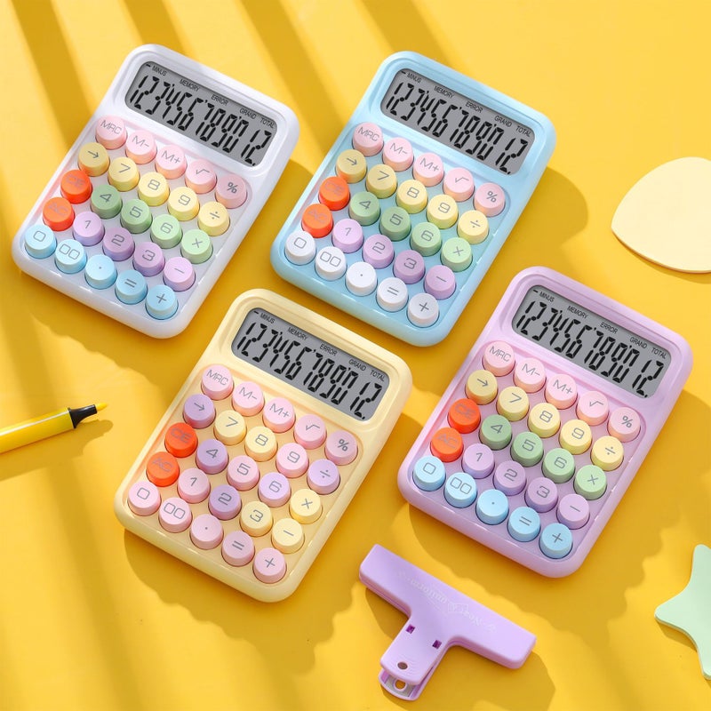 Dopamine Calculator Ins Style Color High-Looking Mechanical Keyboard Student Accounting Office Small Computer - Image 5
