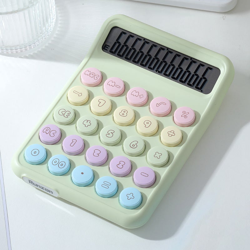 Dopamine Calculator Ins Style Color High-Looking Mechanical Keyboard Student Accounting Office Small Computer - Image 1