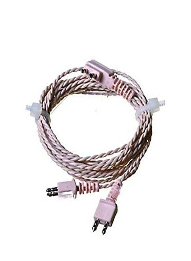 ايكا سلك وميكروفون سماعة أذن AIKA ثنائي الدبابيس لكلا الأذنين، سلك ثنائي الأذن لسماعات الأذن Siemens/Auditech/Axon/Alps/AA SUPER AXON Pocket Model (بيج) - Image 2