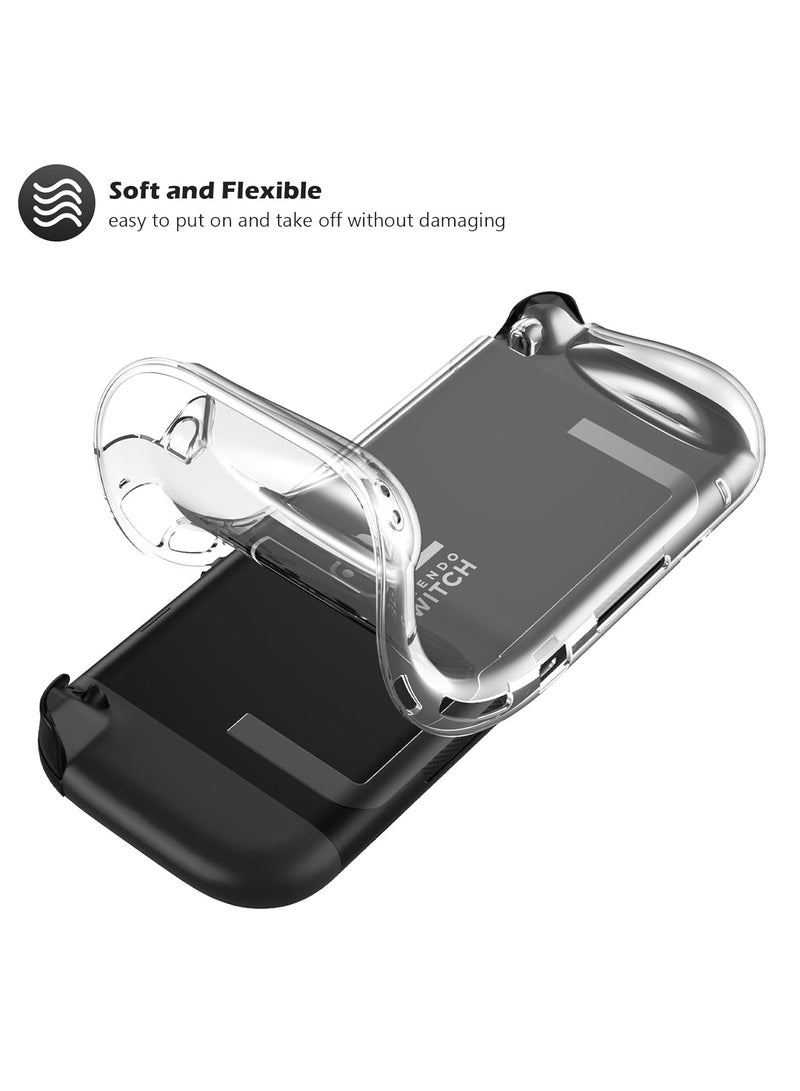 Protective Case for Nintendo Switch 2 2025,TPU Clear Cover Protector Switch 2 Accessories,Anti-Scratch,Shockproof,Ergonomic Grip Design,Easy to Install,Clear  - Image 5