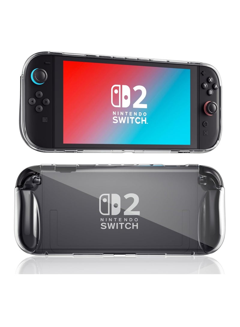 Protective Case for Nintendo Switch 2 2025,TPU Clear Cover Protector Switch 2 Accessories,Anti-Scratch,Shockproof,Ergonomic Grip Design,Easy to Install,Clear  - Image 1