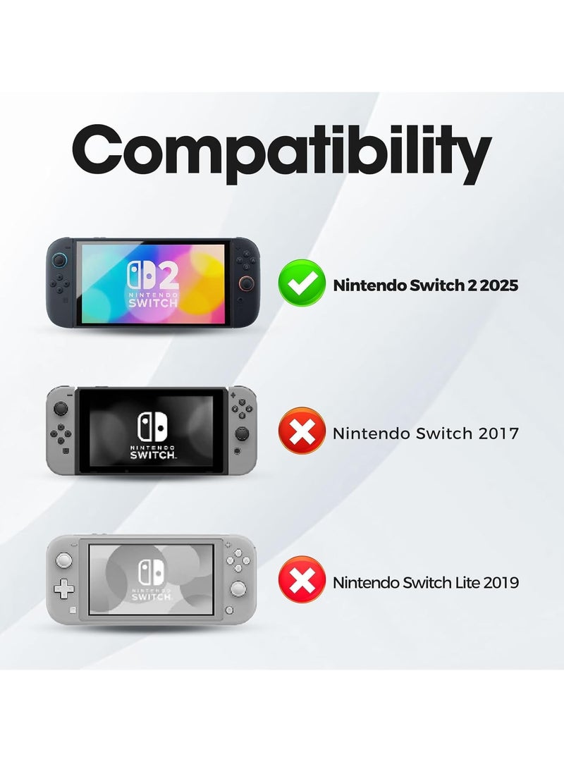 Protective Case for Nintendo Switch 2 2025,TPU Clear Cover Protector Switch 2 Accessories,Anti-Scratch,Shockproof,Ergonomic Grip Design,Easy to Install,Clear  - Image 2