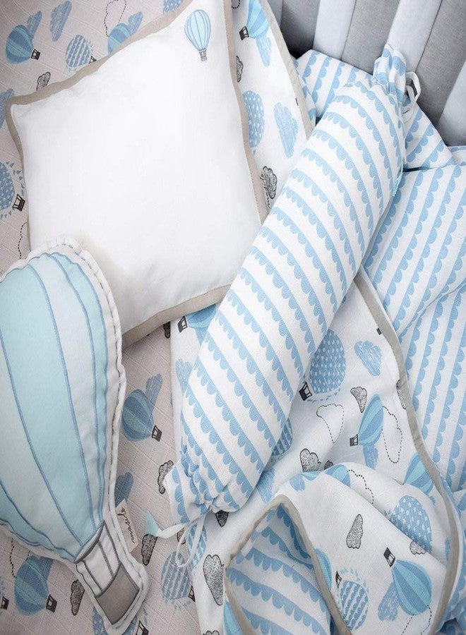 Masilo Organic Cotton Baby/Kids Shaped Cushion Baby, Kids- Soft & Skin Friendly Shape Cushion for Newborns-Kids Pillow for HAB Blue - Image 2