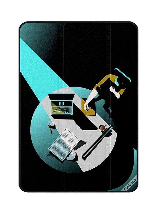 نيبمينينت غطاء حماية واقٍ مزين بطبعة شعاع مسلط على مكان العمل لجهاز أبل آي باد برو الجيل الثاني متعدد الألوان