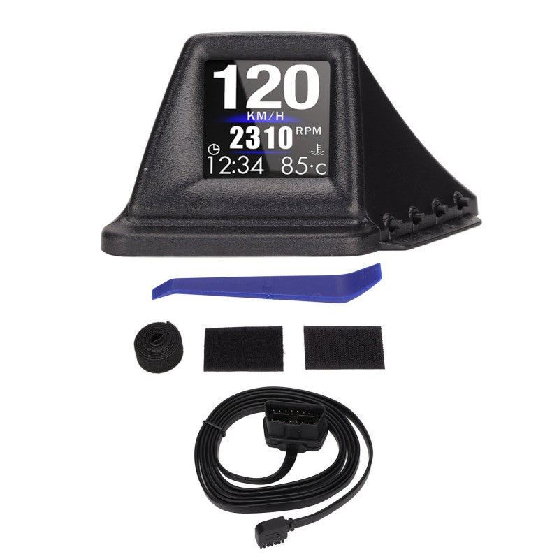 شاشة عرض السيارة بنظام HUD مزدوج الوضع OBD GPS مع إنذار السرعة ودرجة حرارة الماء وعدد الدورات في الدقيقة - واجهة عرض بـ 8 شاشات للسيارة تناسب جميع موديلات السيارات - Image 5
