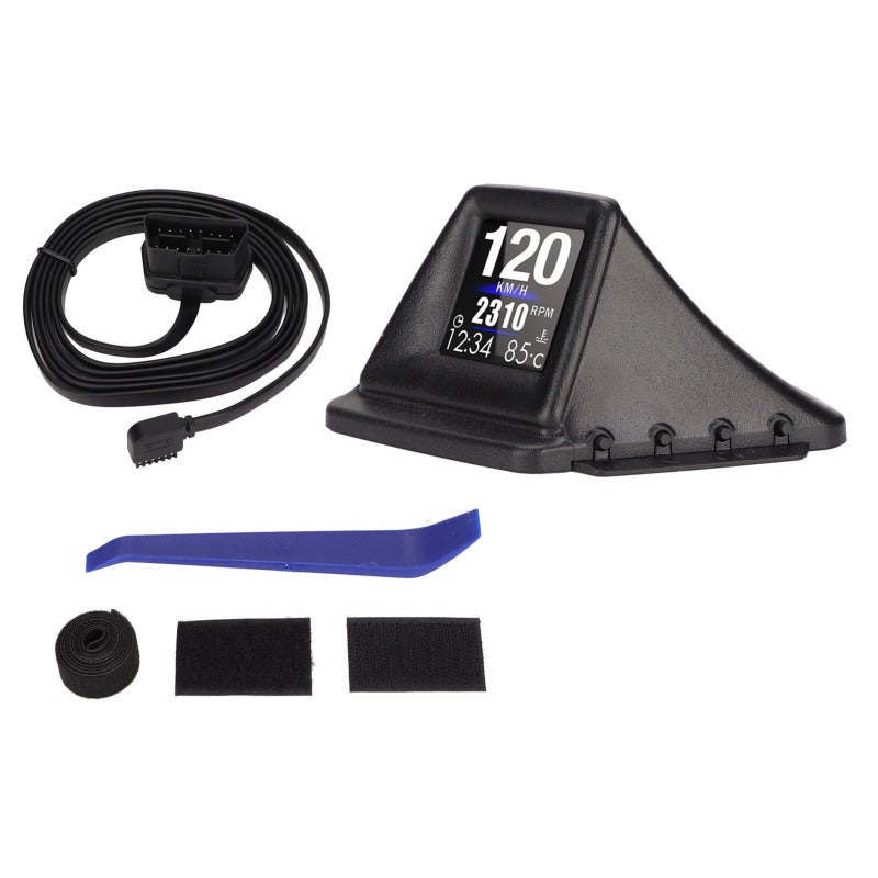 شاشة عرض السيارة بنظام HUD مزدوج الوضع OBD GPS مع إنذار السرعة ودرجة حرارة الماء وعدد الدورات في الدقيقة - واجهة عرض بـ 8 شاشات للسيارة تناسب جميع موديلات السيارات - Image 2