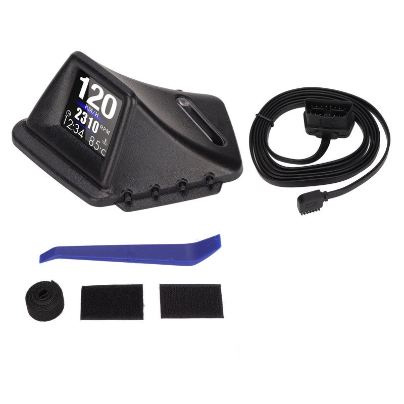 شاشة عرض السيارة بنظام HUD مزدوج الوضع OBD GPS مع إنذار السرعة ودرجة حرارة الماء وعدد الدورات في الدقيقة - واجهة عرض بـ 8 شاشات للسيارة تناسب جميع موديلات السيارات - Image 1