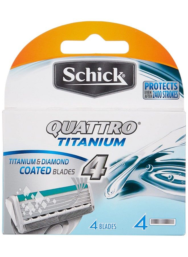 schick Quattro Cartridges Titanium Coated Blades 4 Cartridges - Image 1