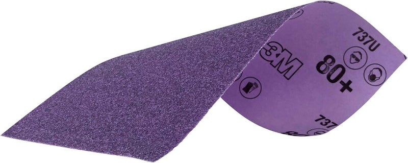 3M Performance Sandpaper, 80 Grit, 3 2/3 in x 9 in, 5 Sheets - Image 4