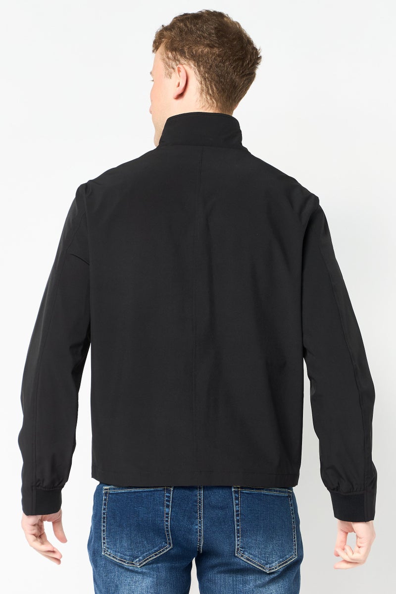 Marc New York سترة بومبر صلبة للرجال، سوداء - Image 3