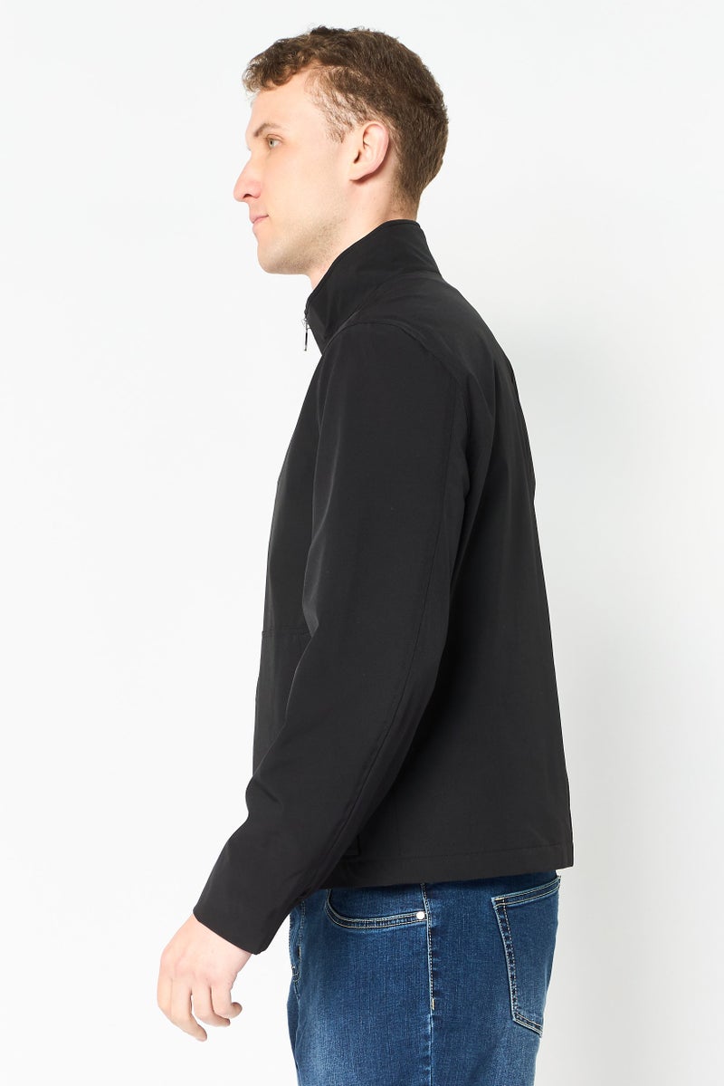 Marc New York سترة بومبر صلبة للرجال، سوداء - Image 4