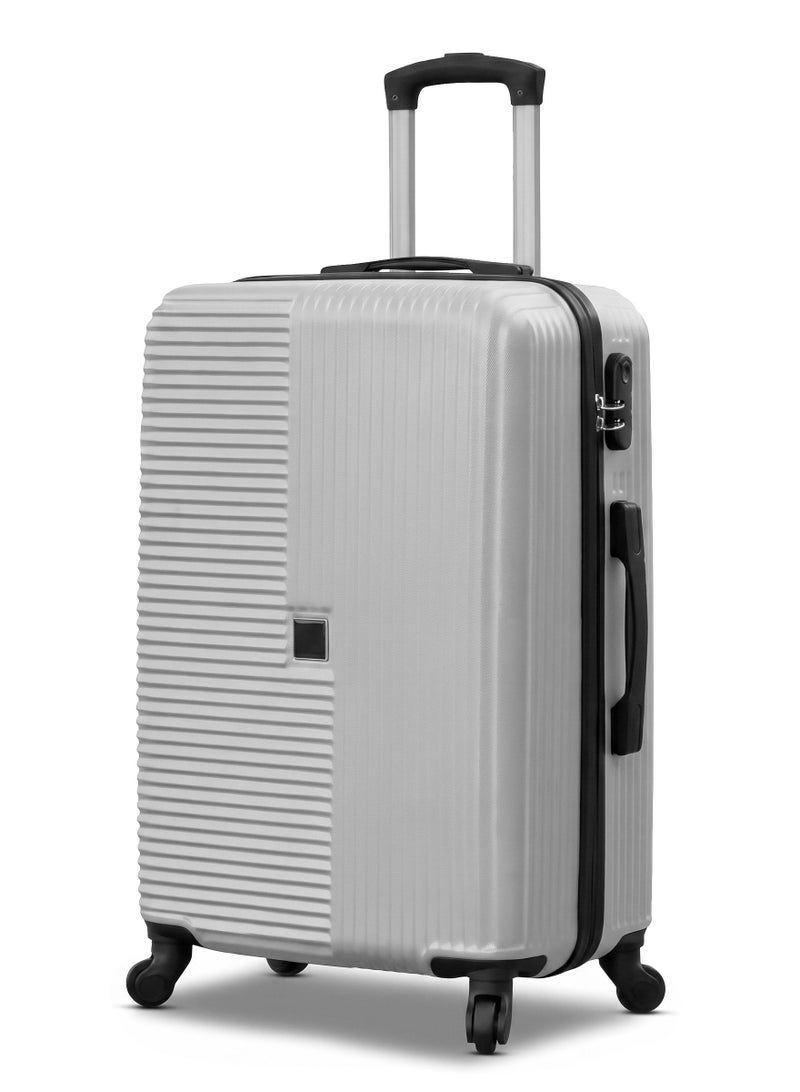 ZAAPPY Horizo Vertic ABS Luggage Hard Shell Lightweight Medium Checked 24 Inch (20-25kg) Suitcase, Combination Lock - Image 1