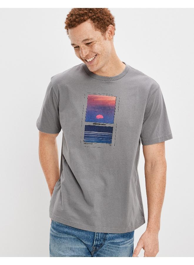 American Eagle Graphic Crew Neck T-Shirt  - Image 5