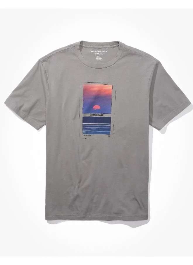 امريكان ايجل Graphic Crew Neck T-Shirt