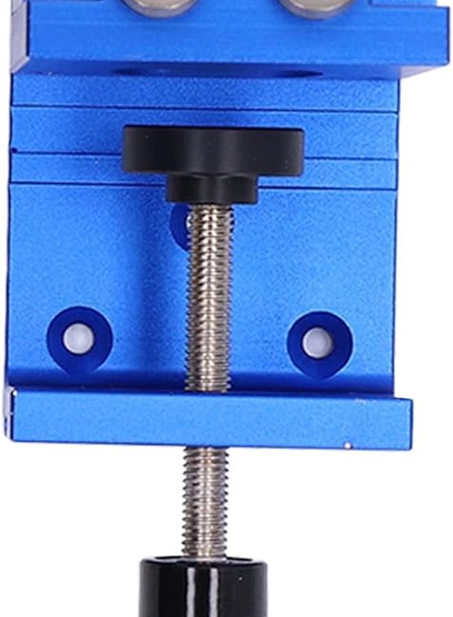 Aluminum Alloy Sloped Hole Drilling Positioner Fixture For Cabinet Furniture Blue 12 40mm - Image 3