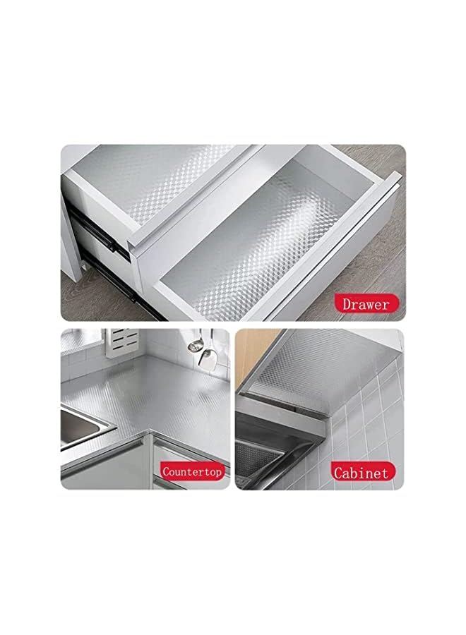 Zaboon Backsplash Wallpaper Stickers, Kitchen Stickers Self Adhesive Kitchen Aluminum Foil Stickers Oil Proof Waterproof Kitchen Stove Sticker -15.6 X117Inch Cm092 - Image 3