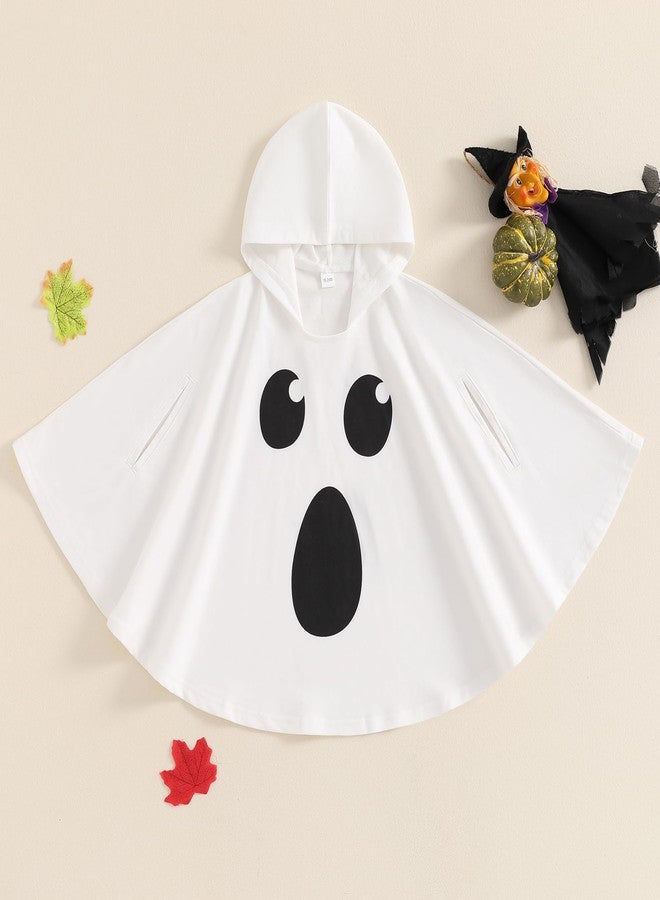 Lamuusaa Toddler Baby Girl Boy Halloween Costumes Ghost Face Hoodie Cloak Warm Cape Robe Poncho Cosplay Clothes 1-6T - Image 2