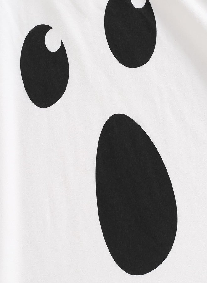 Lamuusaa Toddler Baby Girl Boy Halloween Costumes Ghost Face Hoodie Cloak Warm Cape Robe Poncho Cosplay Clothes 1-6T - Image 3