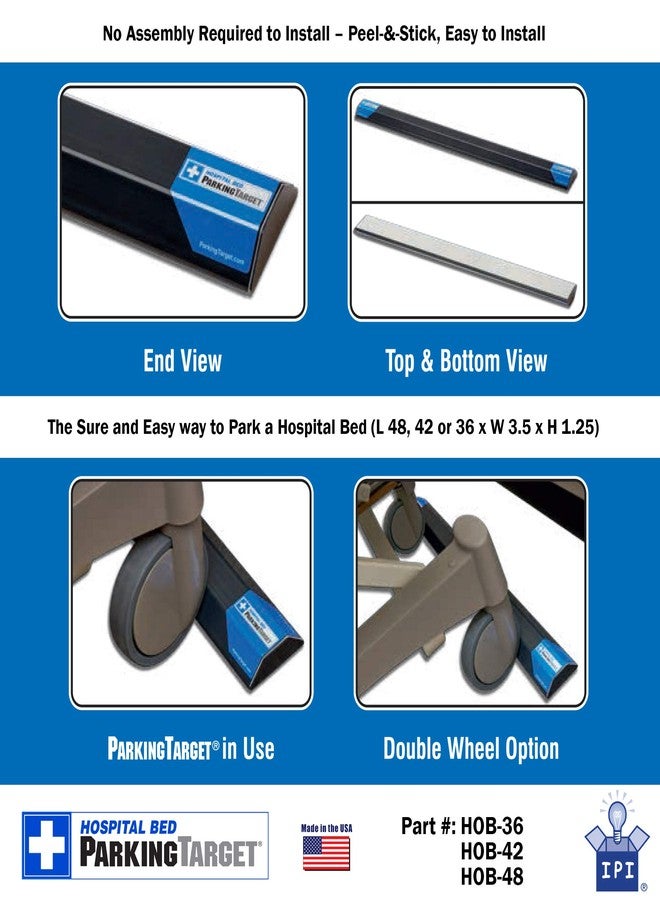 IPI HOB-42: Hospital Bed Parking Target 1-Pack: Protects Hospital and Nursing Home Walls and Equipment from Damage - Stretcher Stopper Easy to Install and Clean - One Needed per Bed - Image 5