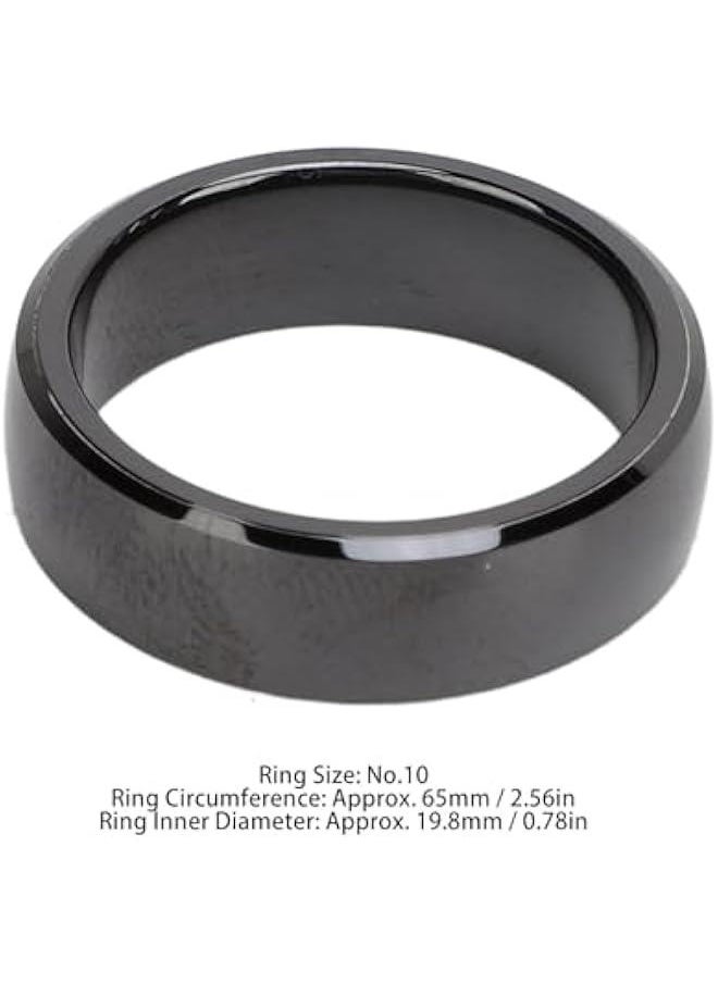 NFC Smart Ring, Ceramic Finger Ring, IP68 Waterproof, for Access Control, Attendance, Payment Encryption