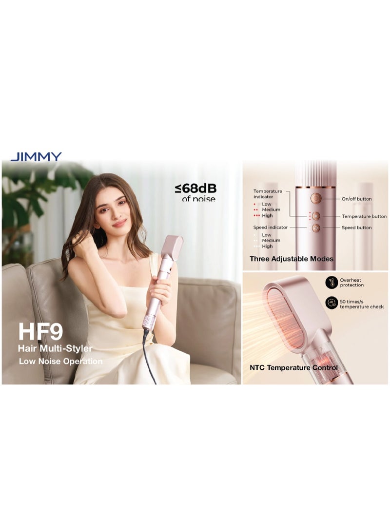 JIMMY HF9 3 in 1 Multi-hair Styler with Fast Drying, Curling and Fluffing, Three Adjustable Modes, ≤68dB Low Noise, with 1.8m Cable - Image 5