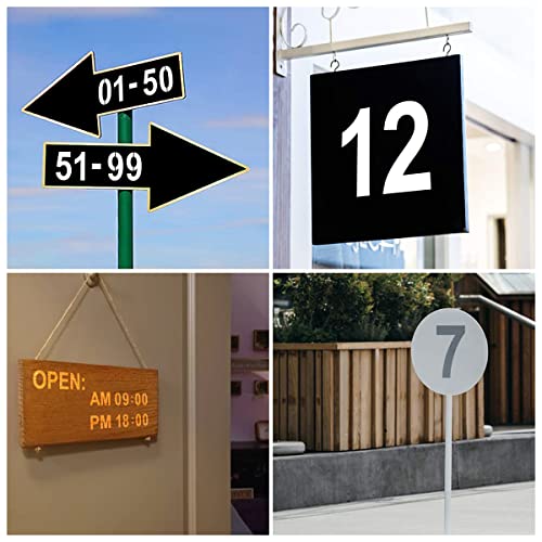 REOLAN 12 Inch Large Number Stencils for Painting 11 Pack Number Stencil Templates for Curb Address Cakes Cookies Mailboxes and Crafts Reusable House Numbers Stencils for Wood Signs Cement Wall Art - Image 3