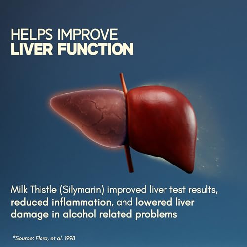 Rasayanam Liver Detox Supplement 1000mg | Milk Thistle and NAC | 80% Silymarin | Added herbs like Kutki, Kalmegh, Turmeric, Dandelion, Zinc & more | Supports Detox, Digestion, Energy & Daily Liver Wellness - 60 Tablets - Image 4